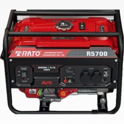 موتور برق بنزینی راتو 3 کیلووات مدل R5700 تک فاز هندلی